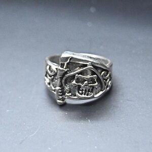 Silver Grim Reaper Ring